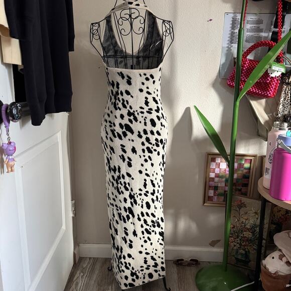 Reformation Parry Knit Cotton Halter Dress S - Picture 2 of 9